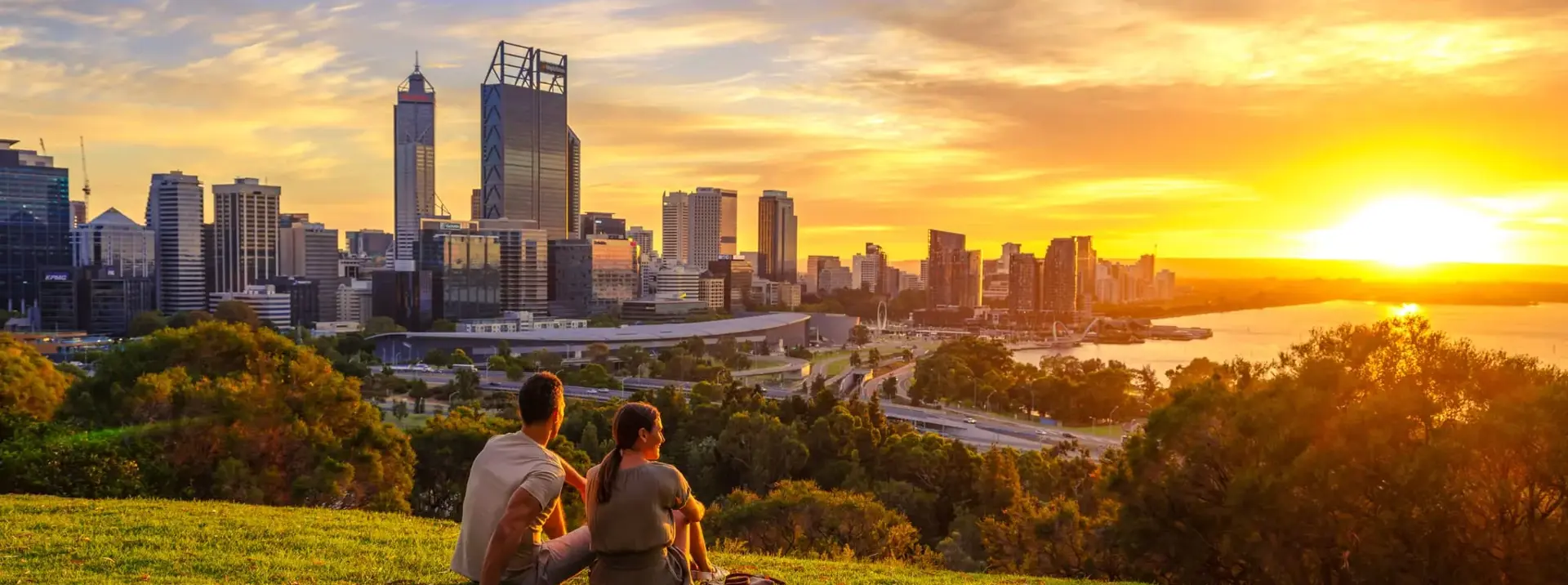 Kings Park Perth City Skyline
